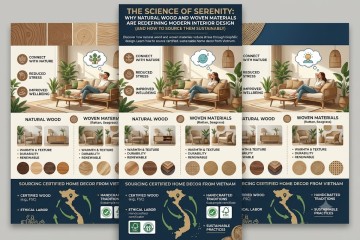 The Science of Serenity: Why Natural Wood and Woven Materials are Redefining Modern Interior Design (and How to Source Them Sustainably)